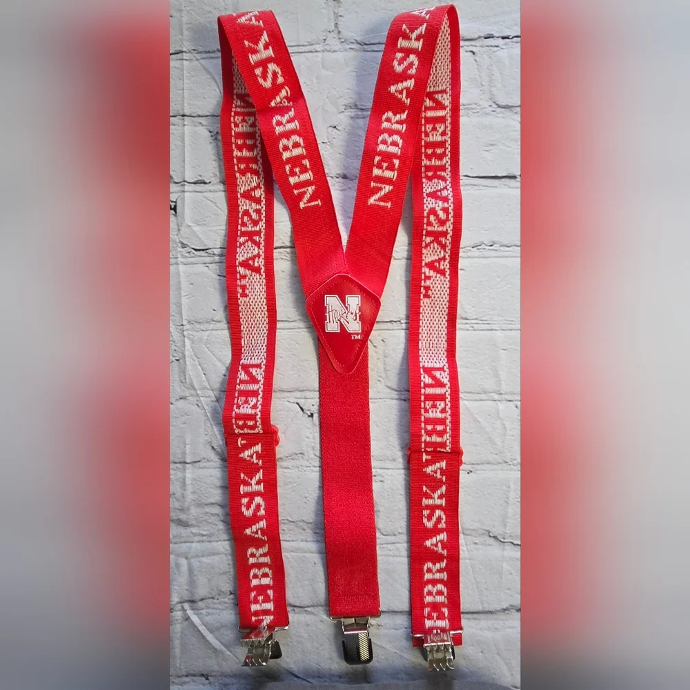 Nebraska Red Suspenders - Picture 4 of 5